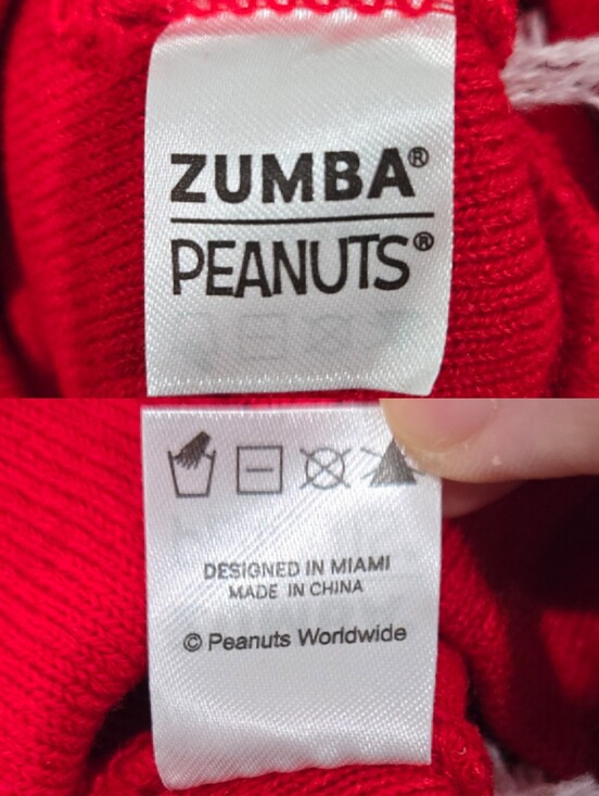 Zumba X Peanuts Jacquard Knit Beanie Hat Viva La Red One Size (V003)